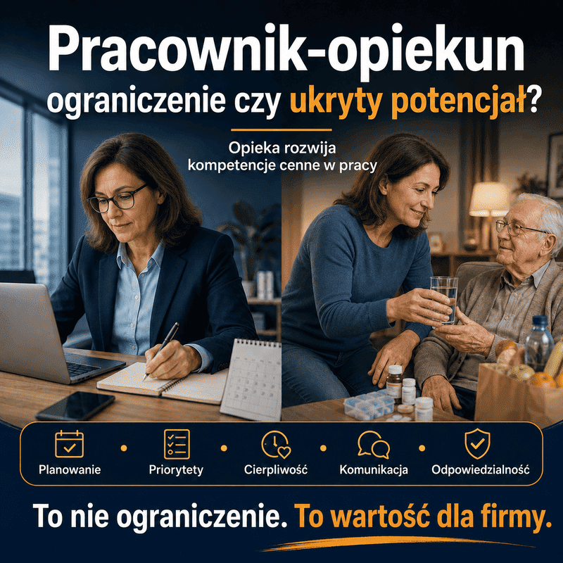 Pracownik-opiekun jako wartość i cenny pracownik Twojej firmy.